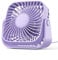 USB Powered Portable Desk Fan, Mini Table Fan, 3 Speeds, Silent Operation (purple)