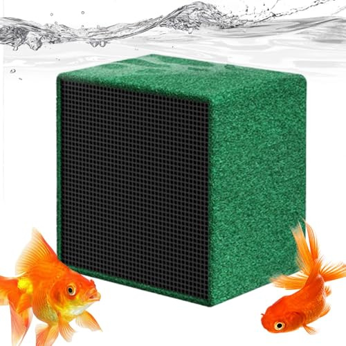 Nankoyal Wasserreinigungswürfel, Wasserreiniger-Würfel, Aquariumfilter, Wassertankfilter, Wasserfilterwürfel, Aquariumreiniger für Fischbräune, Teiche, Salzwasser, Süßwasser
