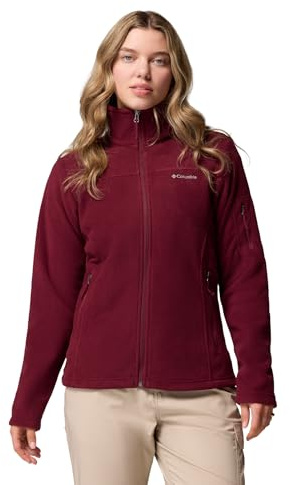 Columbia Fast Trek 2 Jacket Old, Giacca in pile con zip intera Donna, Vino Ricco, L