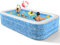 CACSPS Aufblasbare Schwimmbecken, 250 x 152 x 51 cm, Großes aufblasbares Pool für Kinder und Erwachsene, Langlebiges Familien-Freizeitpool, Kinderbecken für Garten, Hinterhof oder Innenbereich