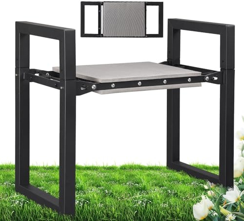 Kniebank Gartenhocker für Gartenarbeit, 31 cm Breite Garten Knieschleife und Sitz klappbare schwere Gartenbank mit Griffen zum Knien und Sitzen für Frauen Senioren, Gartenarbeit Werkzeuge Geschenke