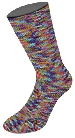 MEILENWEIT 8-fach 150g Print 9983 - Helloliv/-rot/Violett/Hellblau/Pistazie