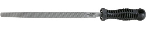 HAZET Dreikant-Feile 2123-10, Länge 250 mm, Antrieb 270040 Feile , Bürste | DIN 7261 Form C, Länge 250 mm, 331 g, Länge: 250 mm, Antrieb 270040 Feile , Bürste,, Zahnung (Hieb): 2 = mittel, Maße: 250 mm