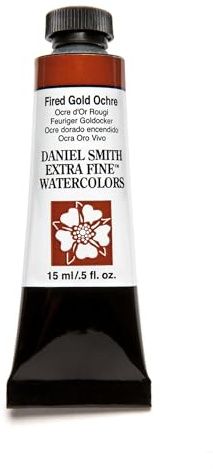 DANIEL SMITH Extra Fine Watercolor 15ml Paint Tube, Fired Gold Ochre