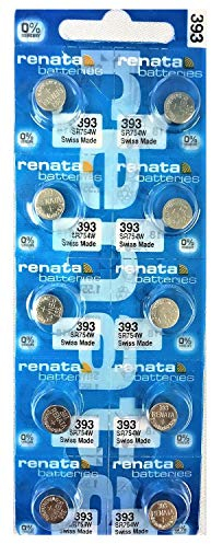 Renata 393 SR754W Watch Cell Battery Swiss Made 1.55V - Pack of 10