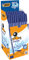 BIC Kugelschreiber Cristal Soft, in Blau, Strichstärke 0,35 mm, 50er Pack, Ideal für das Büro, das Home Office oder die Schule