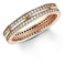 Amor Ring 925 Sterling Silber Damen Ringe, mit Zirkonia synth., Roséfarben, Kommt in Schmuck Geschenk Box, 9949304