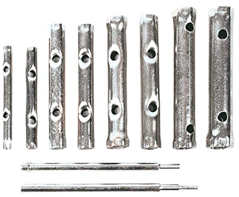 TOP TOOLS 10-Piece Tubular Box Spanner Set 6-22 mm