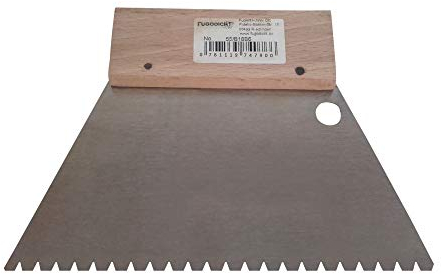 Fugodicht Leim Klebstoff Zahnspachtel Bodenleger Normalstahl B6 5.0x4.0mm gezahnt 180mm