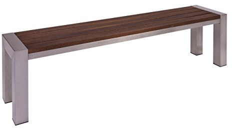 RB-Edelstahl Design, Edelstahl Gartenbank, 180 x 35 x 45 cm Bank