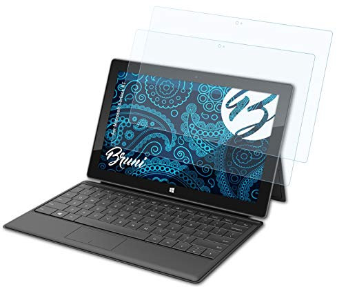 Bruni Screen Protector compatible with Microsoft Surface RT Protector Film, crystal clear Protective Film (2X)