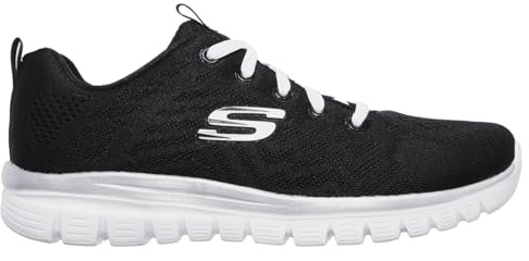 Skechers Sport Women's - Zapatillas de Sintético para Mujer Parent, Color Negro, Talla 38,5 EU