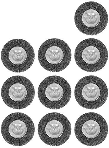 10er Set Fugenbürste passend für Akku Fugenbürste gartenteile AFB 1810 Metall/Draht/runde Drahtbürste/Metallbürste