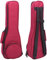 Borsa Ukulele Concerto 23/24 Pollici, Custodia Ukulele Soprano con Cerniera a Scorrimento, Maniglia per il Trasporto, Imbottitura Spessa e Custodia, Rosso