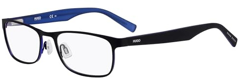 HUGO Men's HG 0209 Sunglasses, Lente de demostración 00 Black Mate, 54
