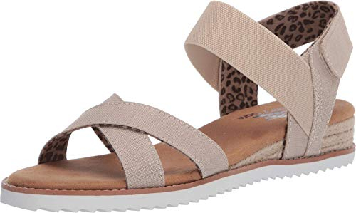 Skechers Femme Desert Kiss-Secret Picnic Sandals, Beige, 40 EU