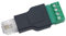 BIlinli Adattatore da RJ11 a Morsetto a Vite Spina di schermatura Splitter connettore Maschio a 4 Pin RJ11
