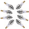 Dreld 8Pcs L7T Spark Plugs, 2 Stroke Engine Spark Plug Engine Accessory Replacement for BPMR7A CJ8 RCJ6Y RCJ7Y Chainsaw Brush Cutter Garden Lawnmower Strimmer Trimmer