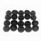 PULABO Almohadillas de repuesto de silicona, paquete de 20 unidades, color negro, compatibles con la mayoría de auriculares de marca