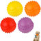 umorismo 4 Pack Hundespielzeug Bälle Squeaker Ball Hund,Langlebiges Naturkautschuk Hund Fuball,Quietschball Kauspielzeug Für Kleine&Groe Hunde