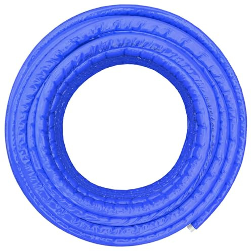 MegaHaustechnik 25 Meter Mehrschichtverbundrohr 16x2 (AußenØ x Wandstärke in mm) Profi-Qualität Laser geschweisst, blau isoliert, Trinkwasser geeignet, Kaltwasserleitung, Sanitärinstallation