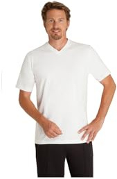 hajo Polo & Sportswear Herren T-Shirt Doppelpack V-Ausschnitt weiß S