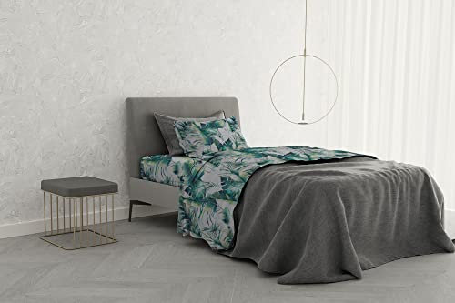Italian Bed Linen MB Home Basic “Dafne” Bettwäsche-Set, Maui, Klein Doppelbett