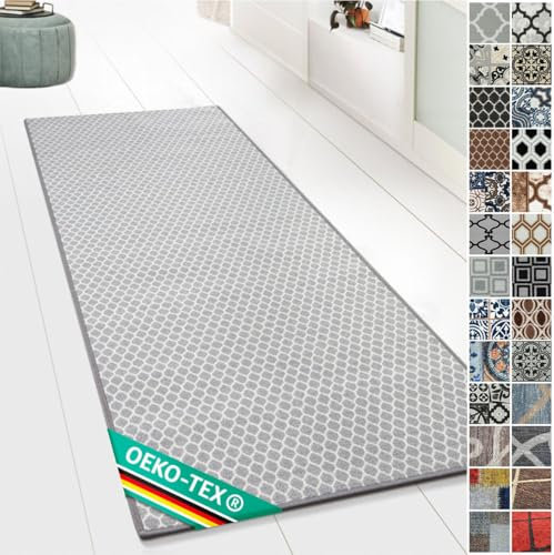 Floordirekt Teppichläufer Tralee 80 x 1800 cm - Läufer für Küche, Flur & Wohnraum - Feinschlingen Teppich - rutschfest & antistatisch - Küchenläufer Flurteppich Flurläufer