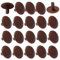 20x tappo coprivite cappuccio 3 x 12 x 6 mm plastica viti copertura coperchi tappi croce PZ, marrone scuro