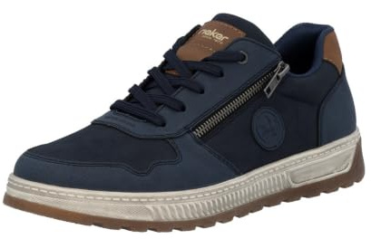 Rieker 37029-14 Herren Schnürschuh Synthetik blau blau