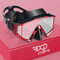 Pano 3 Fensteransicht Tauchmaske für Erwachsene, Schnorchel-Tauchmaske aus gehärtetem Glas, Premium-Schwimmbrille mit Nasenabdeckung zum Schnorcheln, Freitauchen, Schwimmen (Rot)