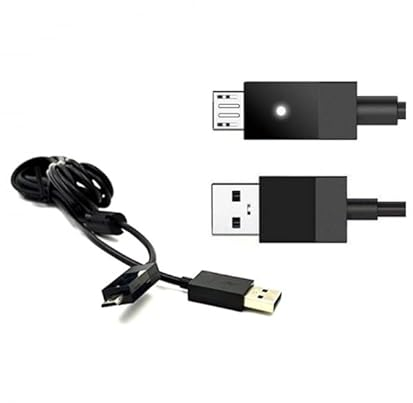 Cable Charging Micro USB For Microsoft Xbox One 275 CM Length LED Black Battery