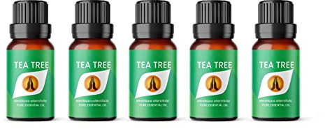 Aroma Energy | Tea Tree Essential Oil - 50ml (5 x 10ml Bottles) - 100% Pure & Natural
