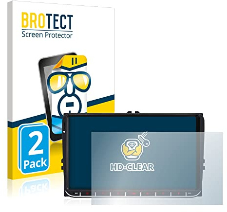 BROTECT Schutzfolie für M.I.C. AV9V2 | 2 Stück Transparenter Displayschutz Made in Germany Klare Displayschutz-Folie Clear Einfache Montage Case-Friendly