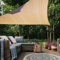 HAIKUS Voile d'ombrage Triangulaire 3x3x3 m, Toile Ombrage HDPE Respirant (185g/㎡), Filet dombrage 3x3x3m avec Protection UV pour Patio Jardin Terrasse Extérieur, Sable