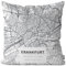 VOID Frankfurt Karte Kissenbezug Kissenhülle Sofakissen Kissen Deko Outdoor-Kissen Dekokissen, Kissen Größe:40 x 40 cm