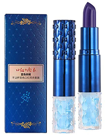 Rouge à Lèvres sans Transfer de Bouteille de vin Rouge à lèvres Color Changeing Lipstick Labiales Nutritious Tinted Lip Balm Moisturizer Lip Stain Gloss pour les femmes Pink Lip Stylo (B-A, One Size)
