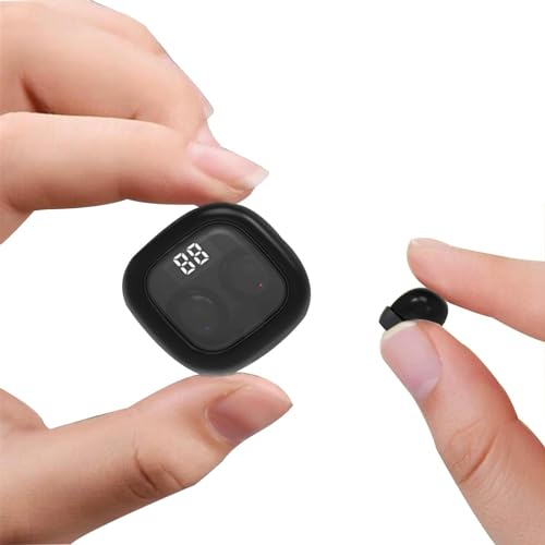 Xmenha Unsichtbare Kopfhörer kabellos Bluetooth im Ohr True Mini Wireless in Ear Kopfhörer Earbuds Headphones kleinste Schlafkopfhörer Bluetooth drahtlose Ohrhörer für kleine Ohren Gehörgänge