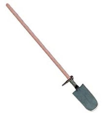 1PEZZO VANGA DA VIVAISTA FORGIATA CON MANICO LEGNO - gr.1450 cm.17x30/156h.