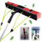 TONAUA Kit de Limpieza de Paneles Solares, Barra telescópica Extensible Limpiador Fotovoltaico 3-12m Cepillo de Limpieza de Vidrio para la Limpieza Placas fotovoltaicas Limpiador pertiga telescopica