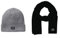 JACK & JONES Strickmütze Grau (Grey Melange) Einheitsgröße Schal Schwarz (Black Black) Einheitsgröße