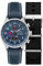 AVI-8 Hawker Hurricane Herren-Chronograph, 43,5 mm, mit Lederband, AV-4011, Opalblau