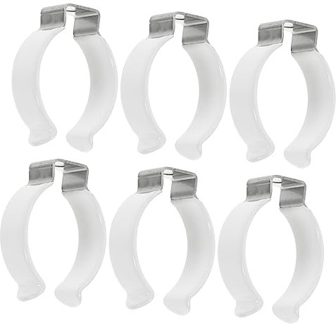 Gadpiparty 6stücke Leuchtstoffröhrenhalterung Aus Einfache Montage Clip-halterung Für Rohre Langlebig Und Rostfrei Für Lampenbefestigung
