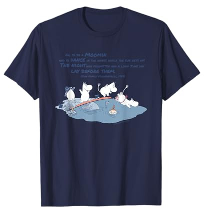 Moomin Dance In The Waves Finn Family Moomintroll Zitat T-Shirt