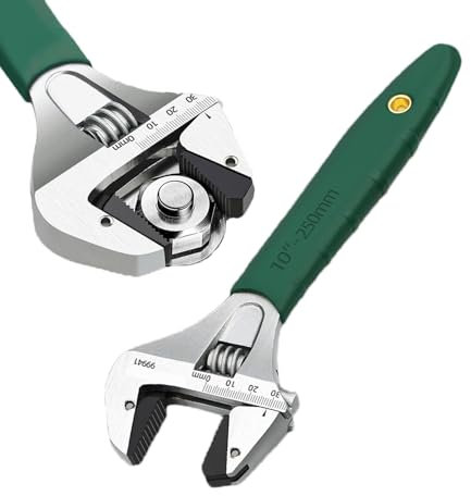 Steel Wrench, Shower Wrench | Scale Marked Cable Gland Wrench,Large Opening Tube Wrench, Scaled Carbon Steel for Repair