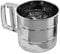 Yitexin 2 Cup Flour Sifter for Baking, Flour Sifter Stainless Steel, Hand Press Design Flour Sieve Baking Supplies, 20 Mesh Powdered Sugar Sifter for Kitchen Cake Bread (Silver)