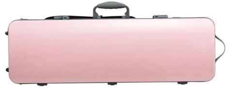 Custodia Per Violino In Fibra Di Carbonio Misura 4/4-3/4 Regolabile Con Serratura A Chiave Per Borsa Per Spartiti Custodia per strumento violino(Pink)