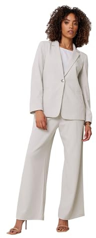 M&Co Button Front Blazer - Women's Grey