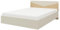 Mirjan24 Bett Alnino AO09, Doppelbett mit Lattenrost für Schlafzimmer, Bettgestell, Schlafmöbel, Ehebett 140 x 200 (Graubeige + Geölte Eiche)