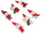 KOMBIUDA 6 Teiliges Familien Handpuppen Set Tragbare Elfen Fingerpuppen Bohnen Drehwürfel Weihnachts Handpuppen Set Netzteil Für Tätowiermaschinen Aufbewahrungs Organizer Für